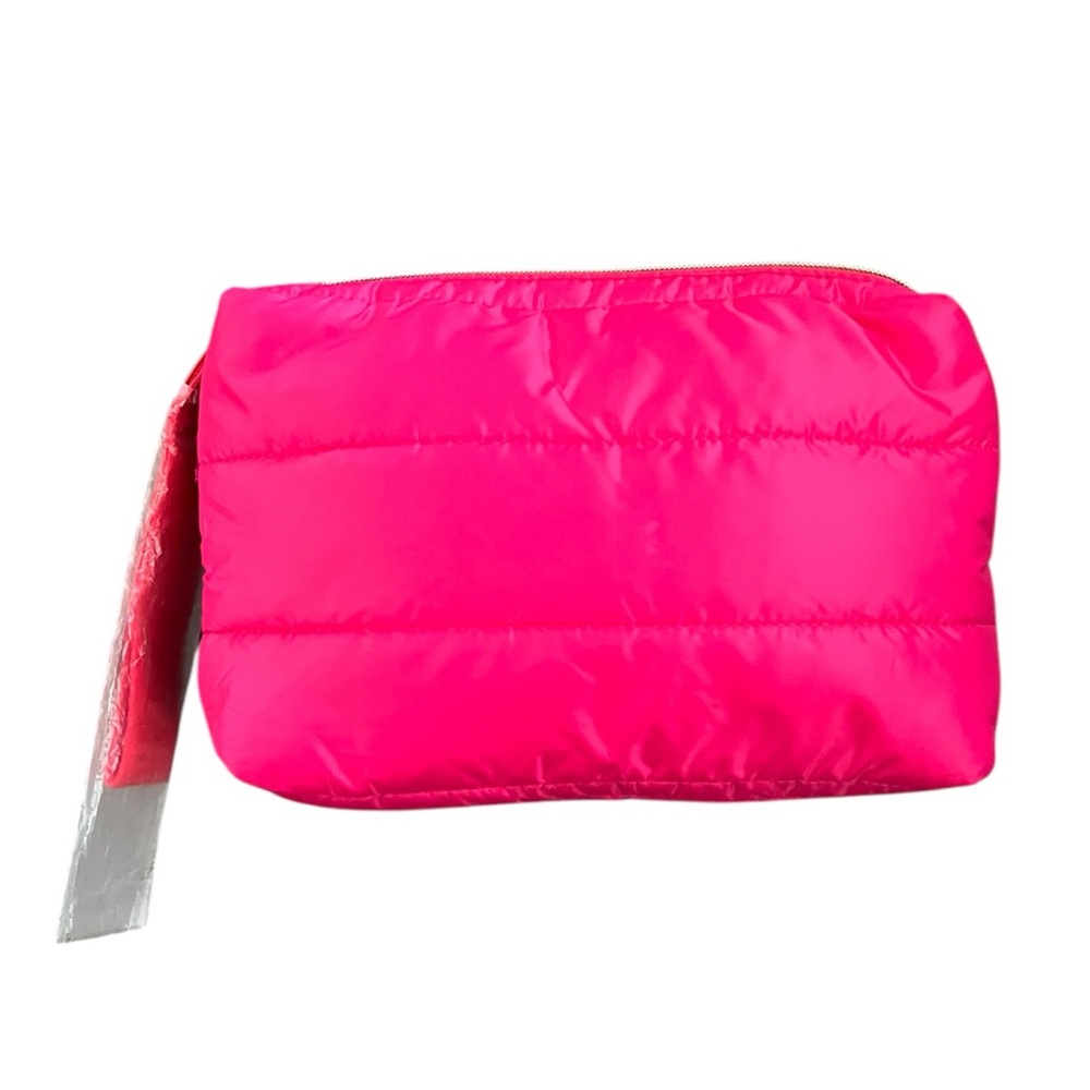 Estee Lauder Vibrant Pink Puffer Cosmetic Bag NWOT